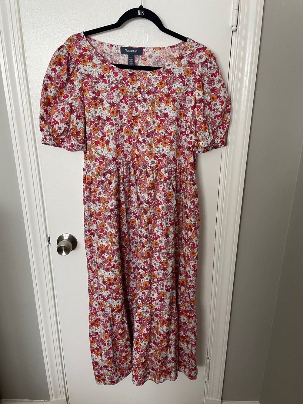 ModCloth Floral Midi Dress